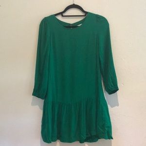 Green Drop Waist Dress